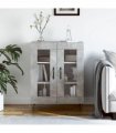 vidaXL Sideboard Concrete Grey 69.5x34x90 cm Engineered Wood — V0672039772