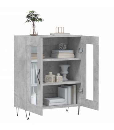 vidaXL Sideboard Concrete Grey 69.5x34x90 cm Engineered Wood — V0672039772