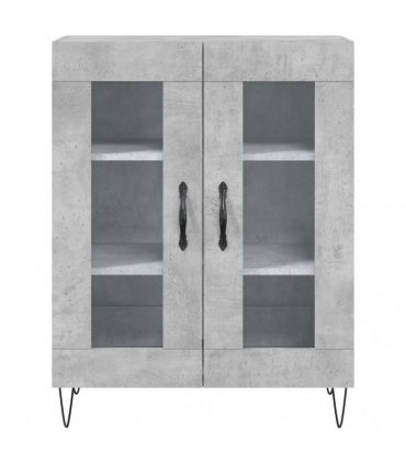 vidaXL Sideboard Concrete Grey 69.5x34x90 cm Engineered Wood — V0672039772