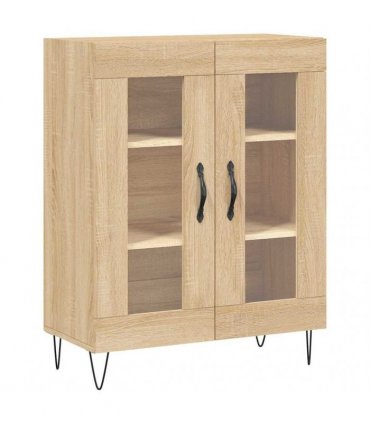 vidaXL Sideboard Sonoma oak 69.5 x 34 x 90 cm Engineered Wood