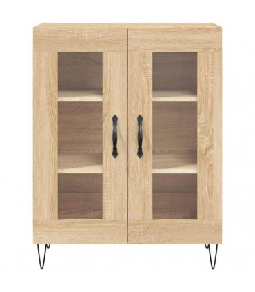 vidaXL Sideboard Sonoma oak 69.5 x 34 x 90 cm Engineered Wood
