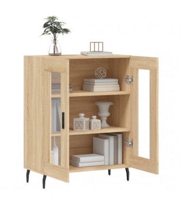 vidaXL Sideboard Sonoma Oak 69.5x34x90 cm Engineered Wood — V0672039785