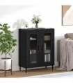 vidaXL Sideboard Black Oak 69.5 x 34 x 90 cm Engineered Wood — V0672039787