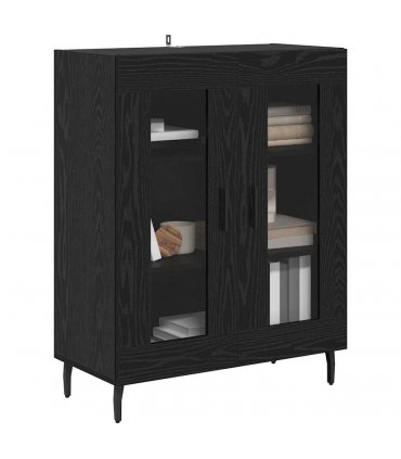 vidaXL Sideboard Black Oak 69.5 x 34 x 90 cm Engineered Wood — V0672039787