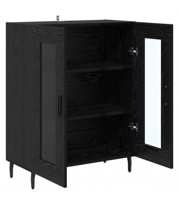 vidaXL Sideboard Black Oak 69.5 x 34 x 90 cm Engineered Wood — V0672039787