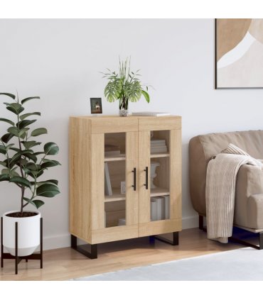 vidaXL Sideboard Sonoma Oak 69.5x34x90 cm Engineered Wood — V0672039792