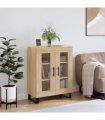 vidaXL Sideboard Sonoma Oak 69.5x34x90 cm Engineered Wood — V0672039792