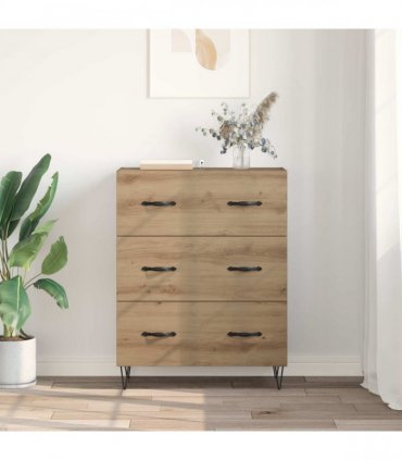 vidaXL Sideboard with Drawer Artisan Oak 69.5 x 34 x 90 cm — V0672039816