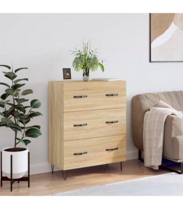vidaXL Sideboard Sonoma Oak 69.5x34x90 cm Engineered Wood — V0672039820