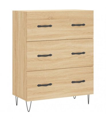 vidaXL Sideboard Sonoma Oak 69.5x34x90 cm Engineered Wood — V0672039820