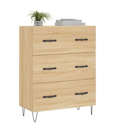 vidaXL Sideboard Sonoma Oak 69.5x34x90 cm Engineered Wood — V0672039820