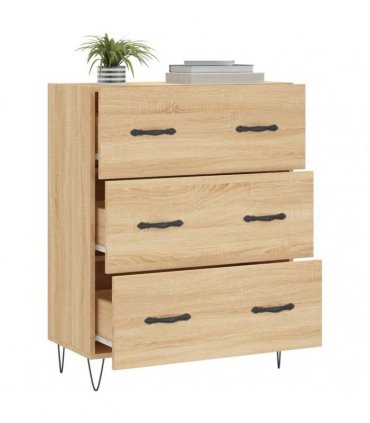 vidaXL Sideboard Sonoma Oak 69.5x34x90 cm Engineered Wood — V0672039820