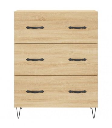 vidaXL Sideboard Sonoma Oak 69.5x34x90 cm Engineered Wood — V0672039820