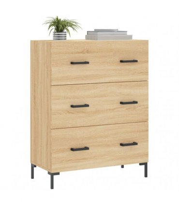 vidaXL Sideboard Sonoma Oak 69.5x34x90 cm Engineered Wood — V0672039827
