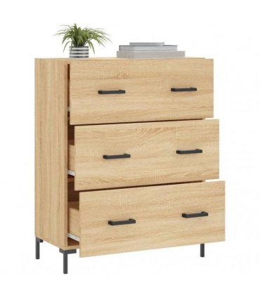 vidaXL Sideboard Sonoma Oak 69.5x34x90 cm Engineered Wood — V0672039827