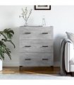vidaXL Sideboard Concrete Grey 69.5x34x90 cm Engineered Wood — V0672039828