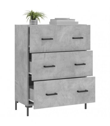 vidaXL Sideboard Concrete Grey 69.5x34x90 cm Engineered Wood — V0672039828