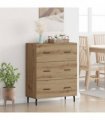 vidaXL Sideboard with Drawer Artisan Oak 69.5 x 34 x 90 cm — V0672039835