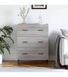 vidaXL Sideboard Grey Sonoma 69.5x34x90 cm Engineered Wood — V0672039837