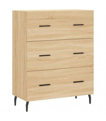 vidaXL Sideboard Sonoma Oak 69.5x34x90 cm Engineered Wood — V0672039840