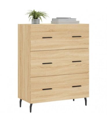 vidaXL Sideboard Sonoma Oak 69.5x34x90 cm Engineered Wood — V0672039840