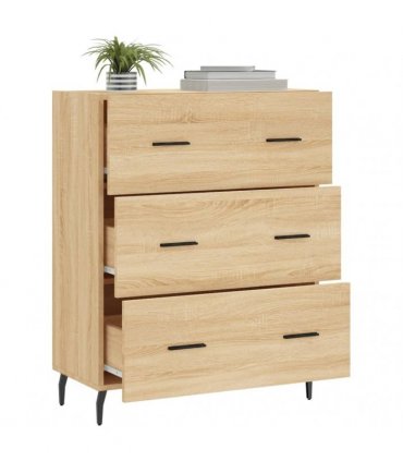 vidaXL Sideboard Sonoma Oak 69.5x34x90 cm Engineered Wood — V0672039840