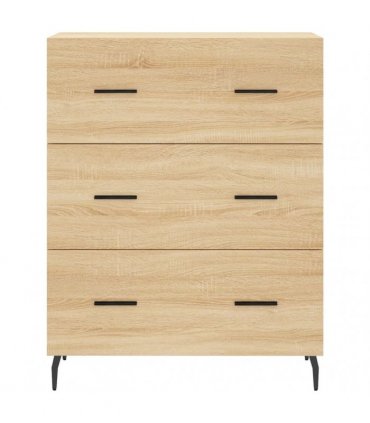 vidaXL Sideboard Sonoma Oak 69.5x34x90 cm Engineered Wood — V0672039840