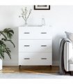 vidaXL Sideboard White 69.5x34x90 cm Engineered Wood — V0672039842