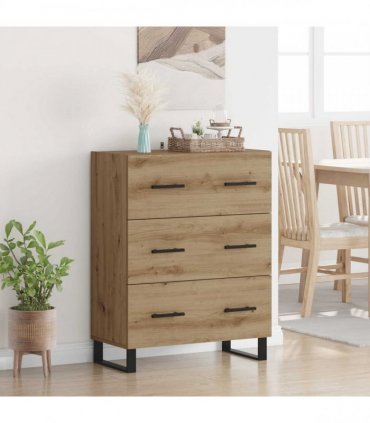 vidaXL Sideboard with Drawer Artisan Oak 69.5 x 34 x 90 cm — V0672039845
