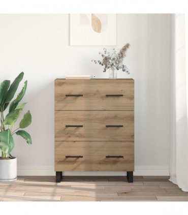 vidaXL Sideboard with Drawer Artisan Oak 69.5 x 34 x 90 cm — V0672039845