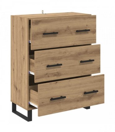 vidaXL Sideboard with Drawer Artisan Oak 69.5 x 34 x 90 cm — V0672039845