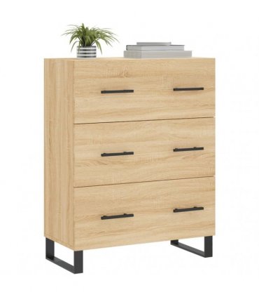 vidaXL Sideboard Sonoma Oak 69.5x34x90 cm Engineered Wood — V0672039847