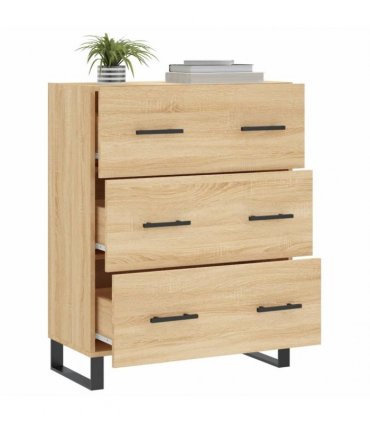 vidaXL Sideboard Sonoma Oak 69.5x34x90 cm Engineered Wood — V0672039847