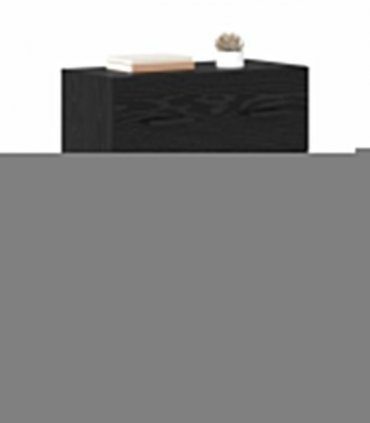 vidaXL Sideboard Black Oak 69.5 x 34 x 90 cm Engineered Wood and Iron — V0672039848