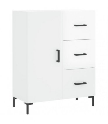 vidaXL Sideboard High Gloss White 69.5x34x90 cm Engineered Wood — V0672039865