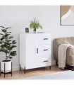 vidaXL Sideboard High Gloss White 69.5x34x90 cm Engineered Wood — V0672039869