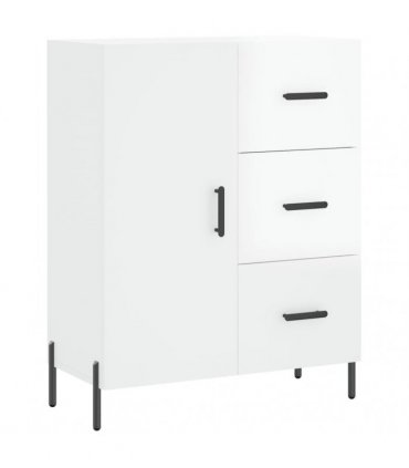 vidaXL Sideboard High Gloss White 69.5x34x90 cm Engineered Wood — V0672039869