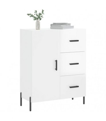 vidaXL Sideboard High Gloss White 69.5x34x90 cm Engineered Wood — V0672039869