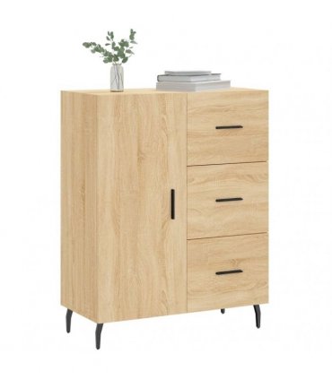 vidaXL Sideboard Sonoma Oak 69.5x34x90 cm Engineered Wood — V0672039871
