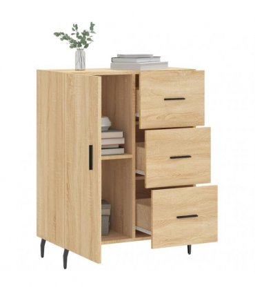 vidaXL Sideboard Sonoma Oak 69.5x34x90 cm Engineered Wood — V0672039871