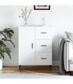 vidaXL Sideboard White 69.5x34x90 cm Engineered Wood — V0672039872