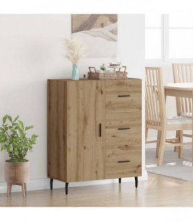 vidaXL Sideboard with Drawer Artisan Oak 69.5 x 34 x 90 cm — V0672039873