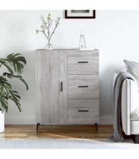 vidaXL Sideboard Grey Sonoma 69.5x34x90 cm Engineered Wood — V0672039874