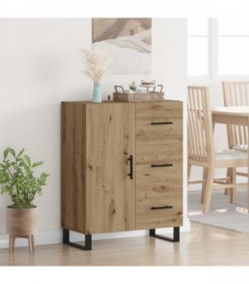 vidaXL Sideboard with Drawer Artisan Oak 69.5 x 34 x 90 cm — V0672039880