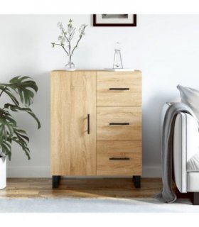 vidaXL Sideboard Sonoma Oak 69.5x34x90 cm Engineered Wood — V0672039881