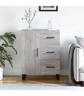 vidaXL Sideboard Grey Sonoma 69.5x34x90 cm Engineered Wood — V0672039883