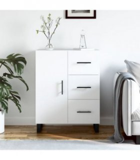 vidaXL Sideboard White 69.5x34x90 cm Engineered Wood — V0672039884