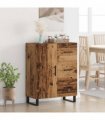vidaXL Sideboard Old Wood 69.5 x 34 x 90 cm Engineered Wood and Iron — V0672039886