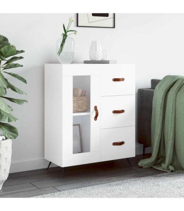 vidaXL Sideboard White 69.5x34x90 cm Engineered Wood — V0672039892