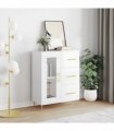 vidaXL Sideboard High Gloss White 69.5x34x90 cm Engineered Wood — V0672039897